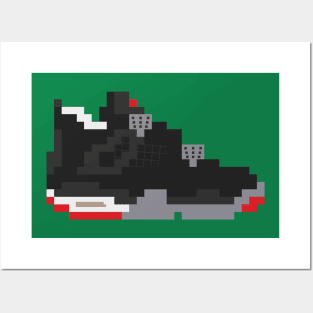 8-bit Jordan 4s Posters and Art